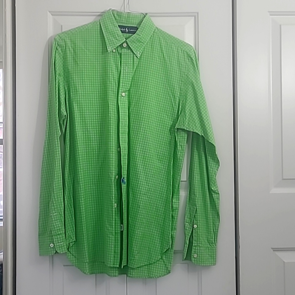 Ralph Lauren Green check button down